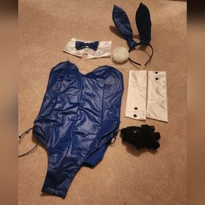 Blue Bunny Costume Bodysuit